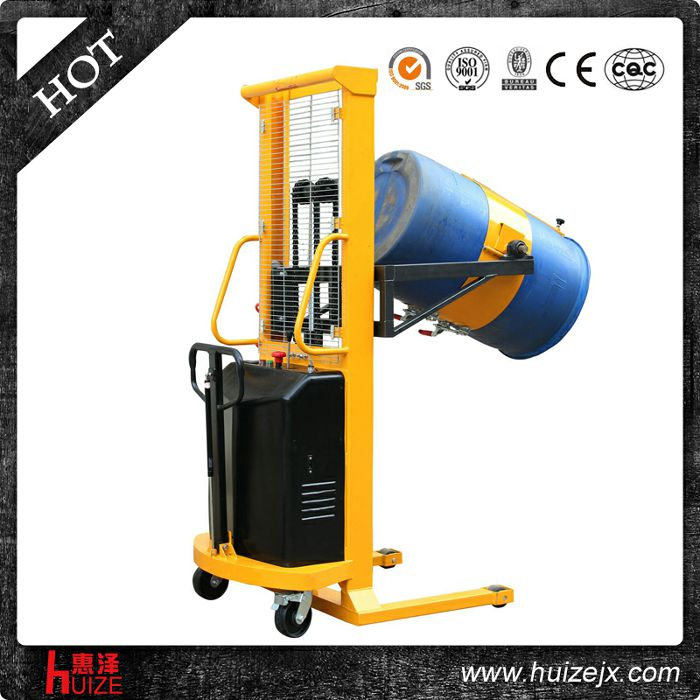 半電動多功能油桶車（單門架，夾塑桶）2