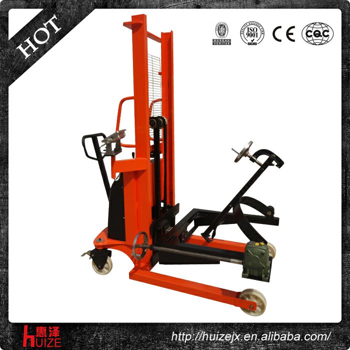 半電動(dòng)稱重油桶車（夾鐵桶，手搖翻轉(zhuǎn)）